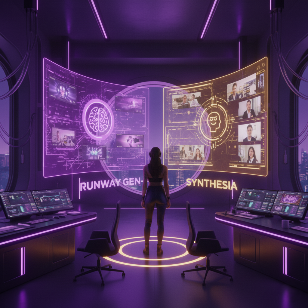 Runway Gen-4 vs Synthesia