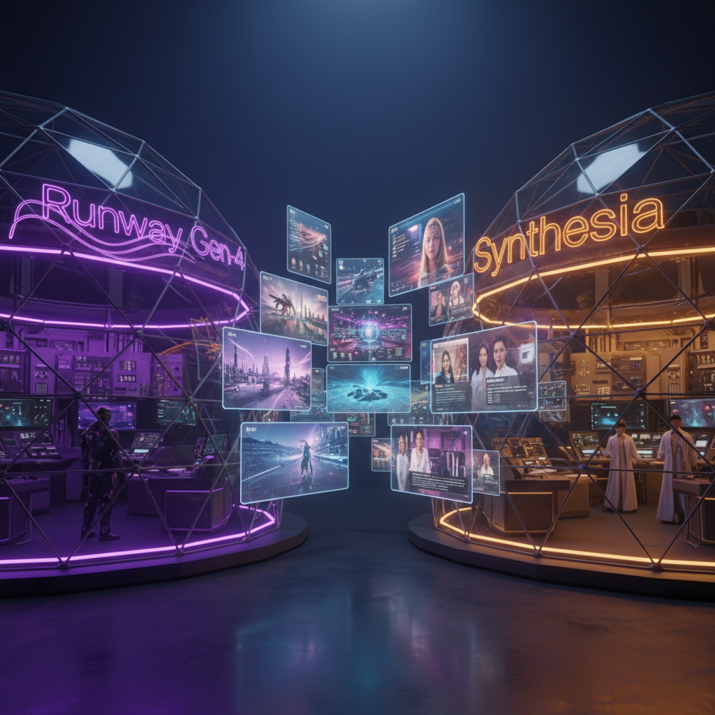 Runway Gen-4 vs Synthesia