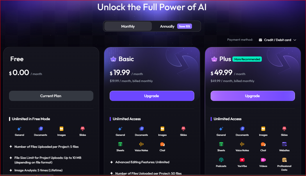 Skywork AI Price Plan